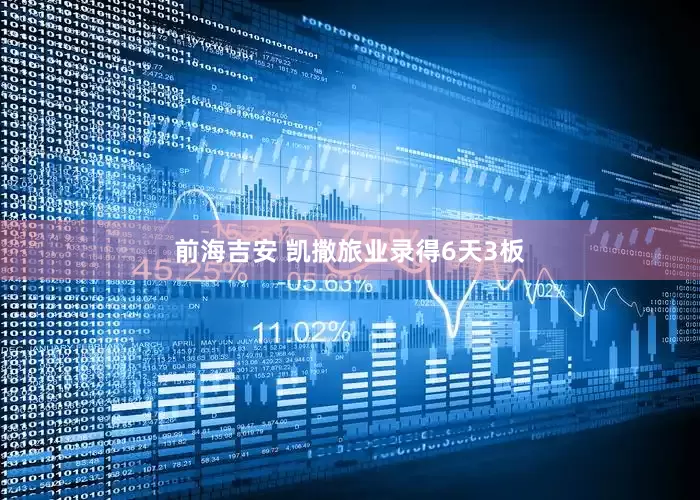 前海吉安 凯撒旅业录得6天3板