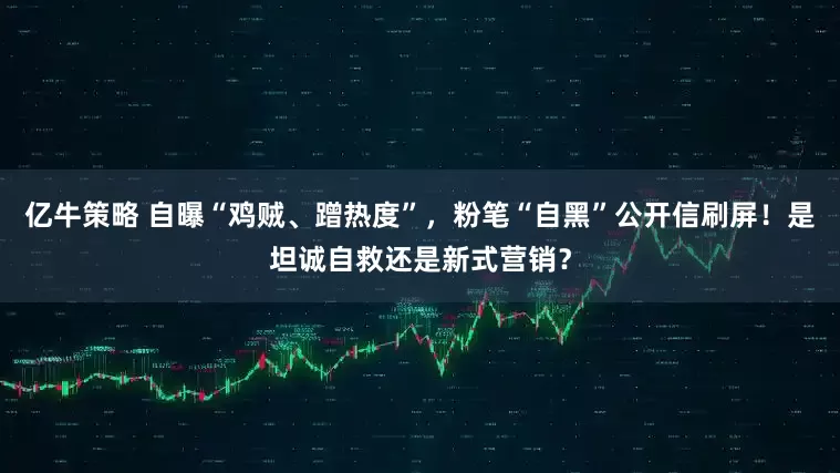 亿牛策略 自曝“鸡贼、蹭热度”，粉笔“自黑”公开信刷屏！是坦诚自救还是新式营销？